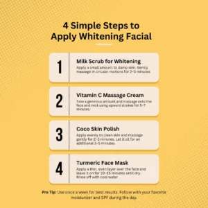 4 Simple Steps to Apply Whitening Facial