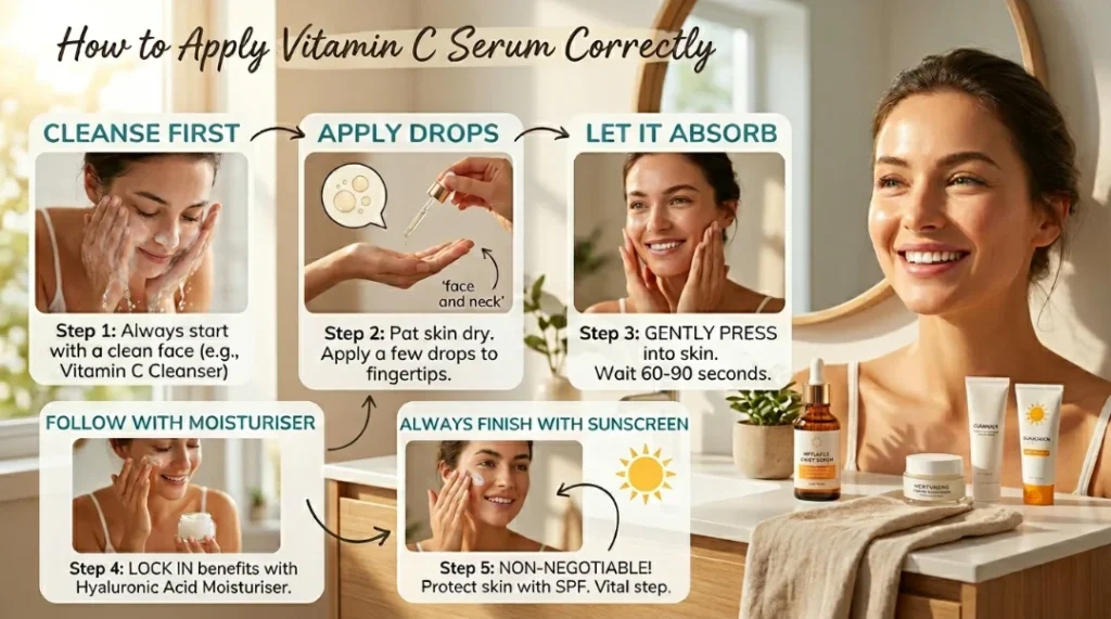 How to Apply Vitamin C Serum