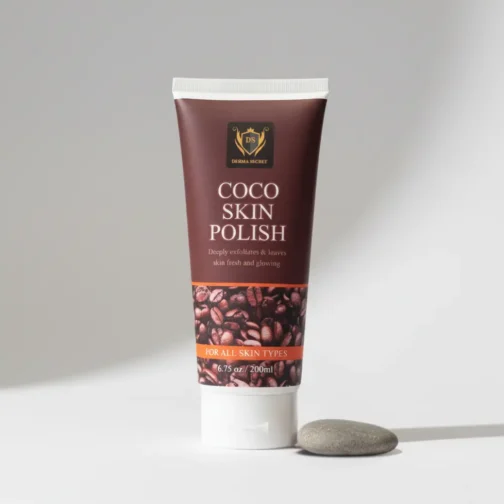 Derma Secret Coco Skin Polish by Loyal Body – hydrating coconut exfoliating scrub for smooth, radiant skin, available in Pakistan