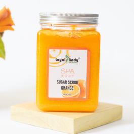 Orange Sugar Scrub for Face and Body to use in Home and SPA