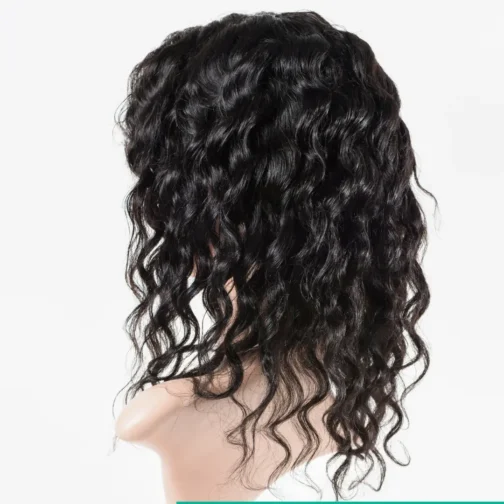 Woman with Shiny Black Hair After Using Maxidior Hair Color 2/0