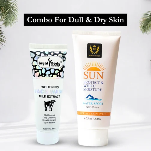 Milk Face Wash With SPF 60 Sunblock Combo